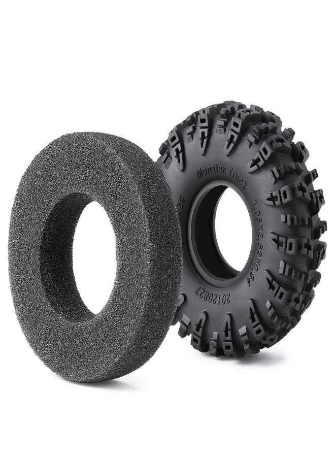 Zolikar 4PCS 1.1 Tires 64MM RC Soft Rubber 1.0" Wheel Tires for 1/18 1/24 RC Crawler TRX4M SCX24 Upgrade(A) - Image 3